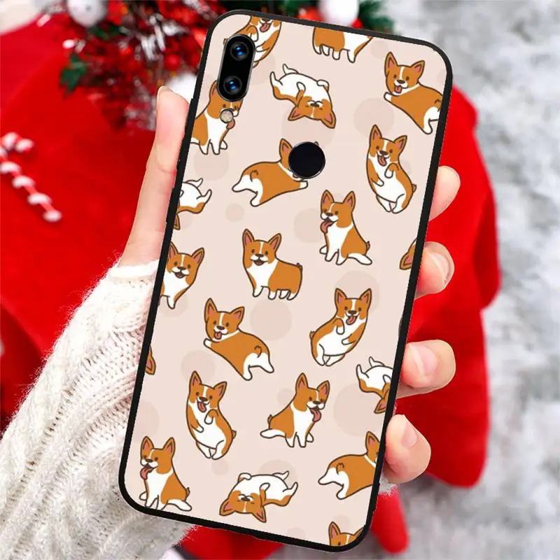 

Corgi cute cartoon dog animal Phone Case For Xiaomi Redmi note 7 8 9 t k30 max3 9 s 10 pro lite