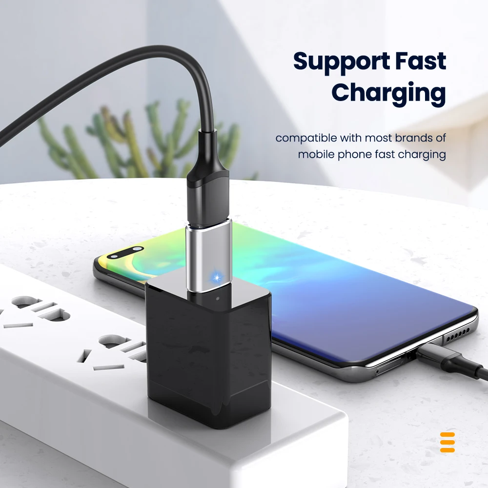 Фото Адаптер Elough USB 3,0 Type-C OTG, переходник с USB C «папа» на USB «мама» для Macbook, Xiaomi, Samsung S20, разъем USBC OTG №5