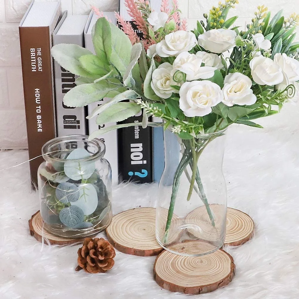 5 шт. 6-11 см естественные необработанные сосновые круглые деревянные ломтики