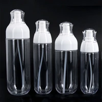 30 200ml portable spray bottle pet transparent lotion bottle small round bottle perfume sub bottle refillable bottles travel