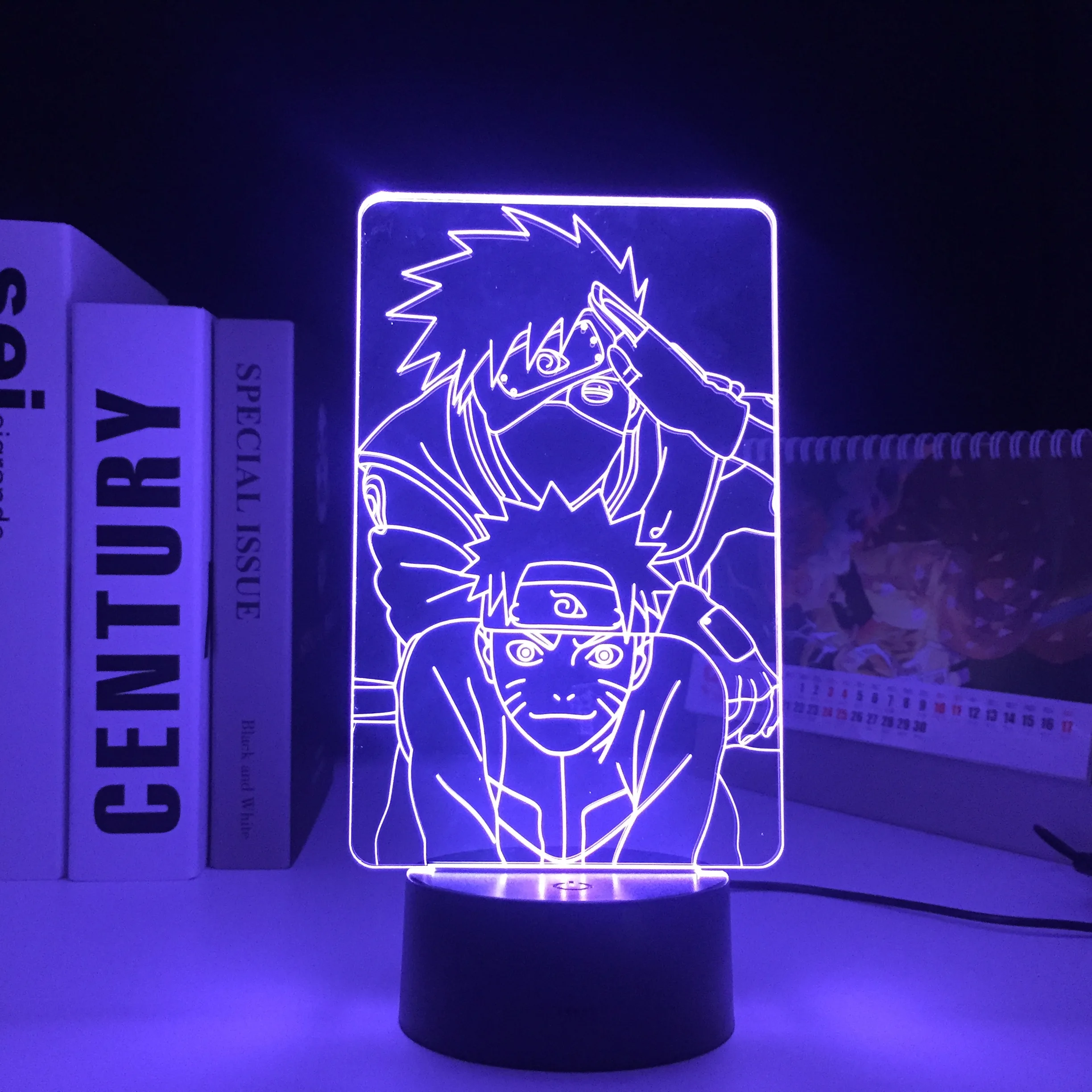 3D светодиодный ночник Kakashi с аниме-фигуркой крутой подарок ребенку на день