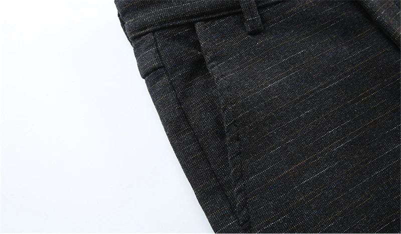 Mens Winter Fleece Warm Pants Men Korean Casual Slacks Slim Warm Thick Pants for Men Fashion Black Gray Blue Trousers Male,688