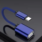 OTG USB 2,0 кабель Type C для Samsung Galaxy A51 адаптер USB A Female To Type C для Xiaomi Huawei MacBook мышь геймпад планшет