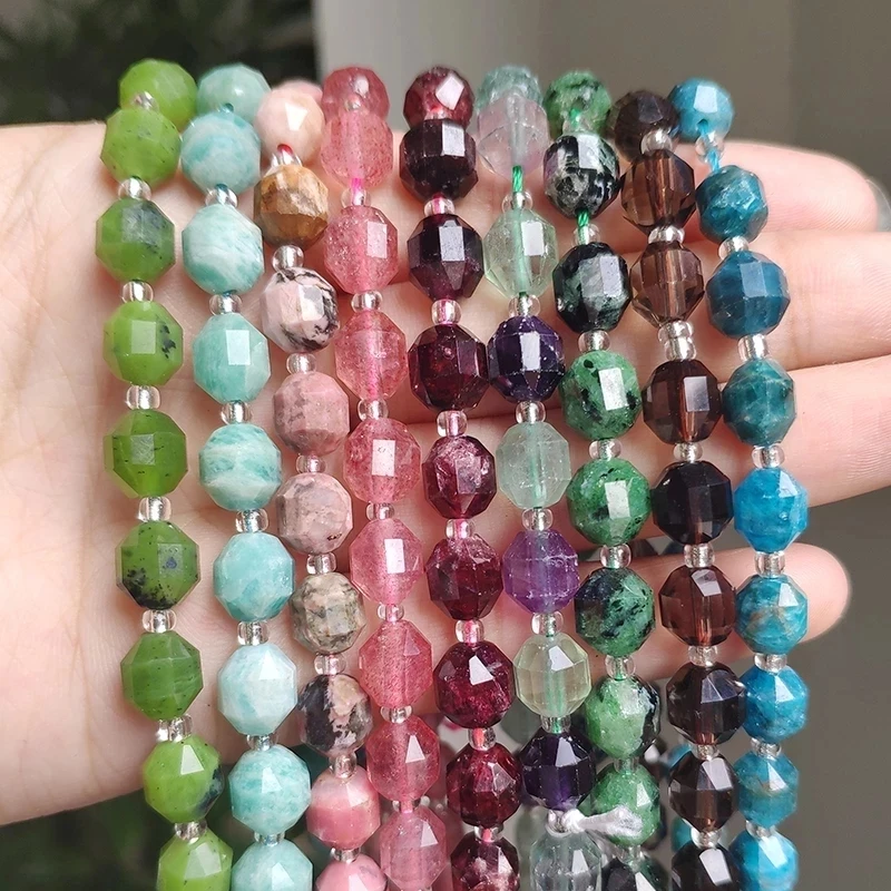 С натуральным гранатом зеленый нефрит минеральные бусины 8 мм выбрал водолазку