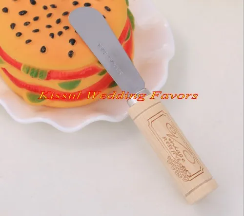 50Pcs/lot Wedding giveaways of Vintage Reserve Stainless-Steel Spreader with Wine Cork Handle gifts and Birthday favors | Дом и сад