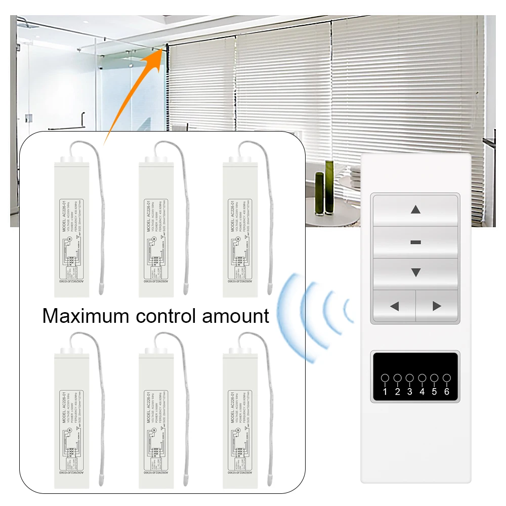 Универсальный беспроводной ручной пульт дистанционного управления anysan6ch Rf 433 92