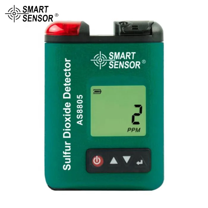 

Smart Sensor AS8805 Mini Portable Clip-on Digital Sulfur Dioxide Detector SO2 Gas Concentration Monitor Tester Analyzer