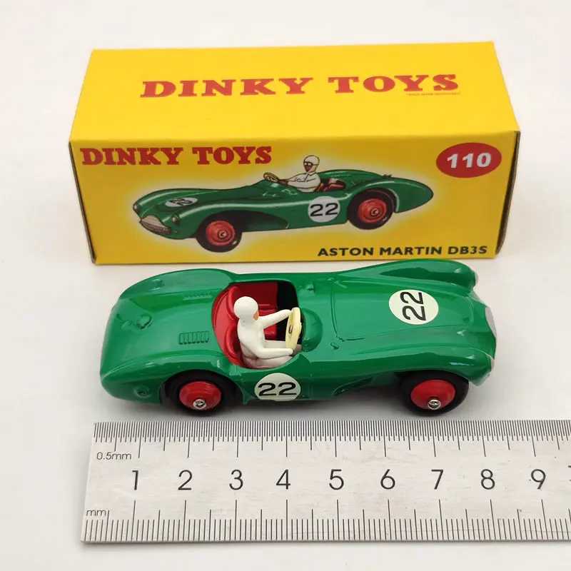 DeAgostini 1:43 Dinky Toys 110 Aston Martin DB3 Sports #22 модели из литого под давлением зеленого цвета| |