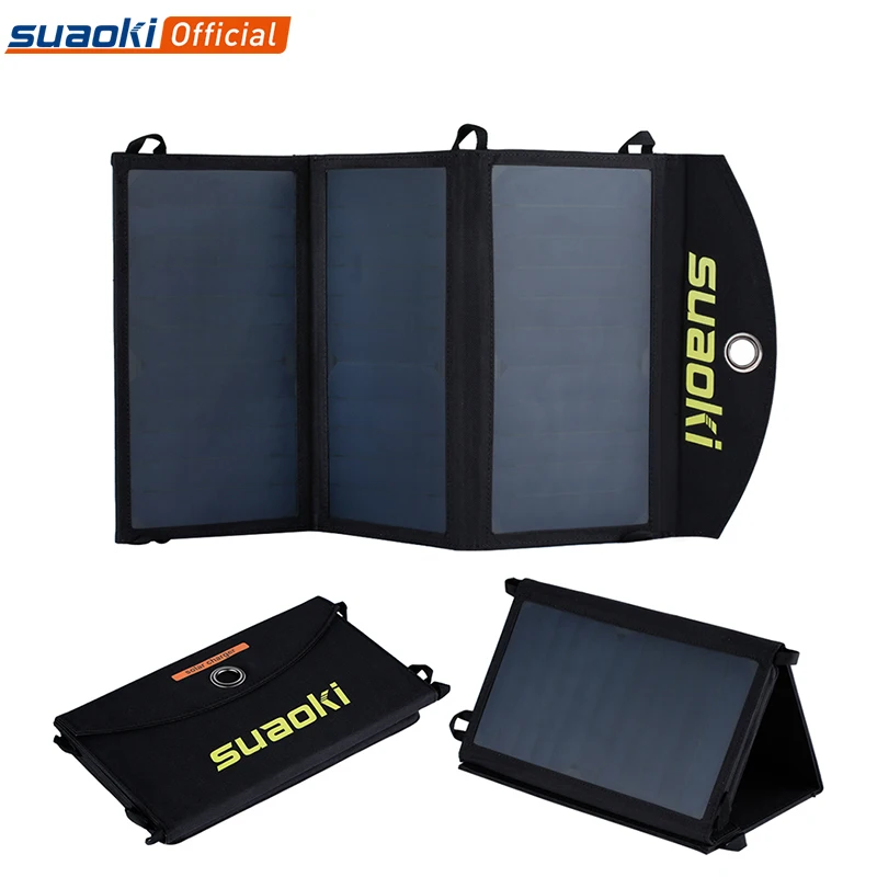 Suaoki 20 Вт Солнечная Панель зарядное устройство высокая эффективность портативная