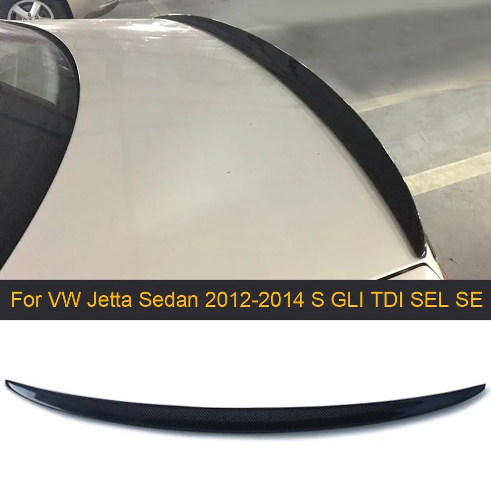 Спойлер для заднего багажника из углеродного волокна Volkswagen VW Jetta Sedan 4 Door GLI TDI SEL SE