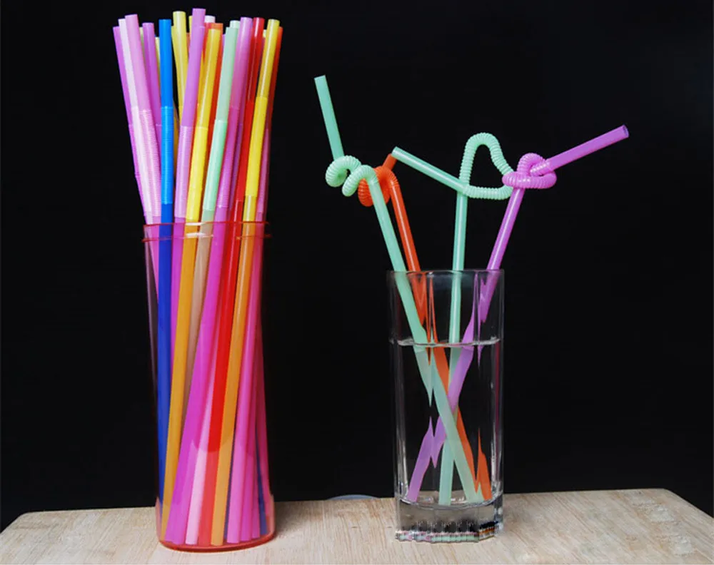 

Kitchen Accessory Foldable Flexible Straw 50Pcs Multi-Shaped Pegeant Plastic Drinking Straws Wedding Birthday Party Supplies