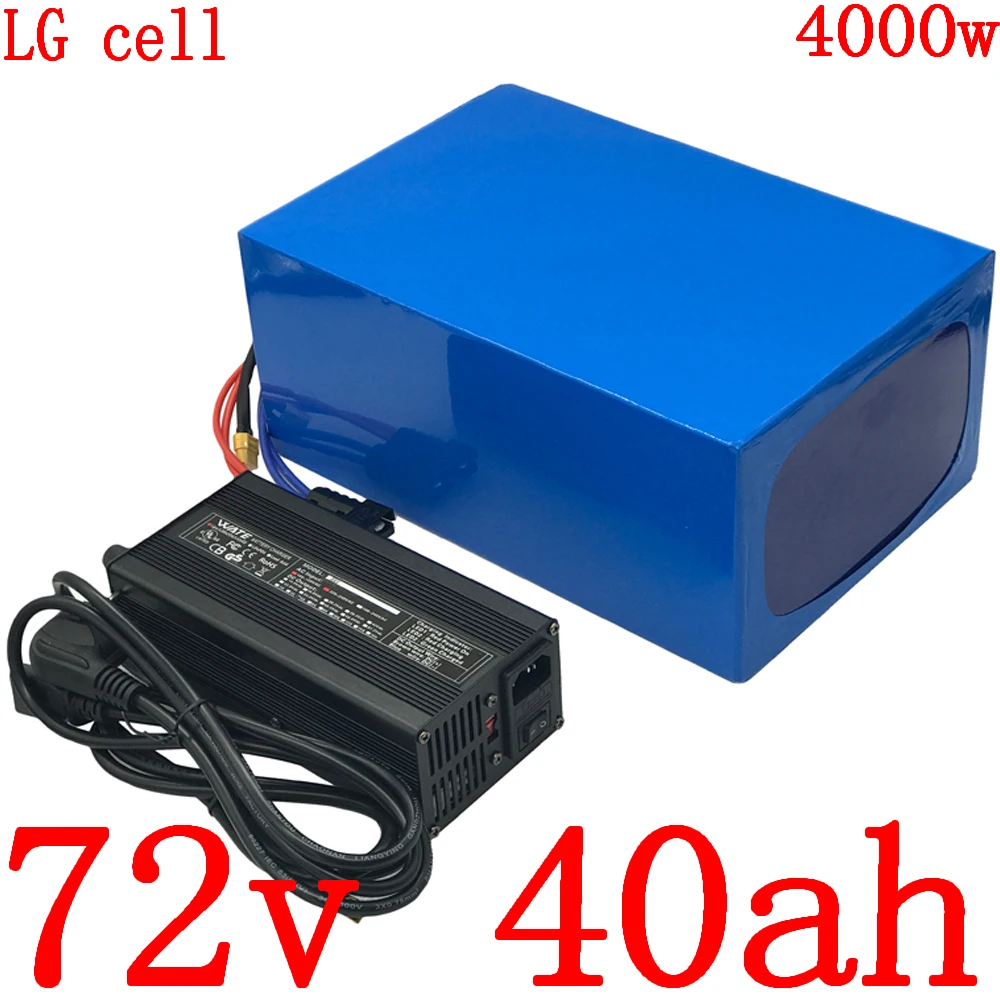 

72V Ebike Battery Pack 72V 30AH 40AH 50AH Electric Bicycle Lithium Battery Use LG cell 72V 3000W 4000W 5000W Electric Bike Motor