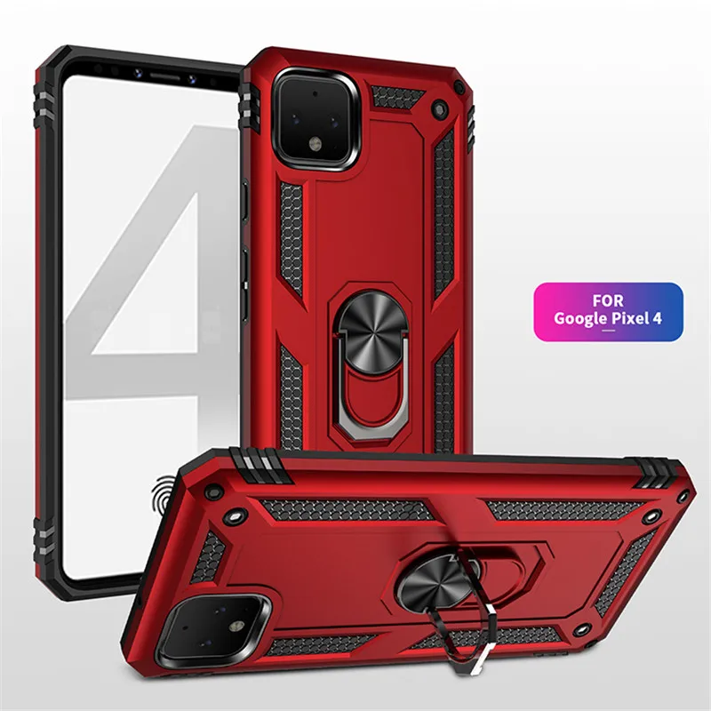 

For Google Pixel 4 Case Pixel 4 XL Armor Rugged Military Car Holder Ring Cover For Google Pixel 4 XL 4xl Pixel4 Pixel4xl Coque