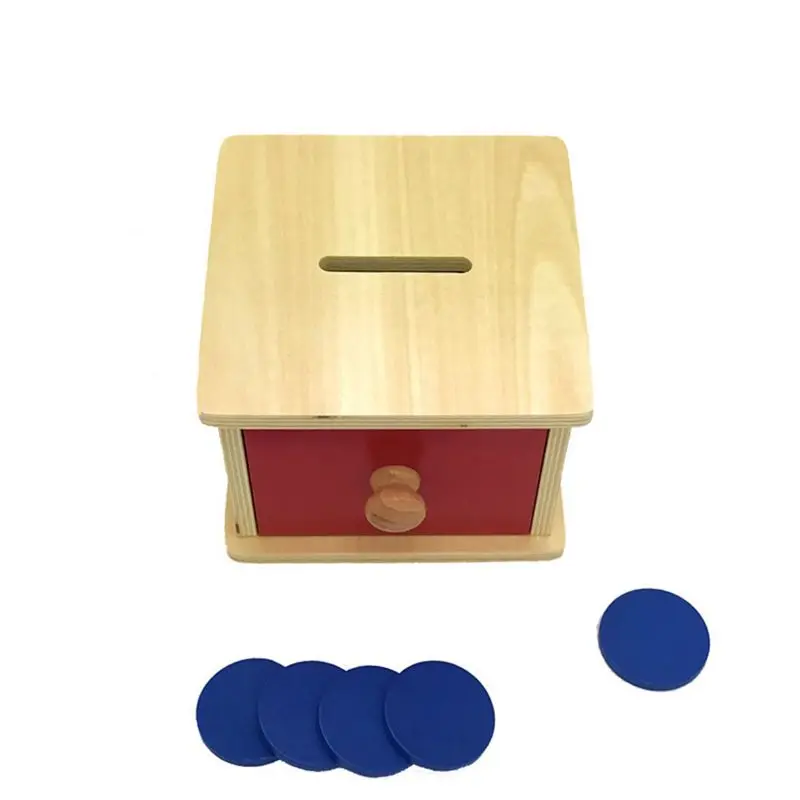 

Montessori Infant Coin Box Bank Game Safety Water Paint
