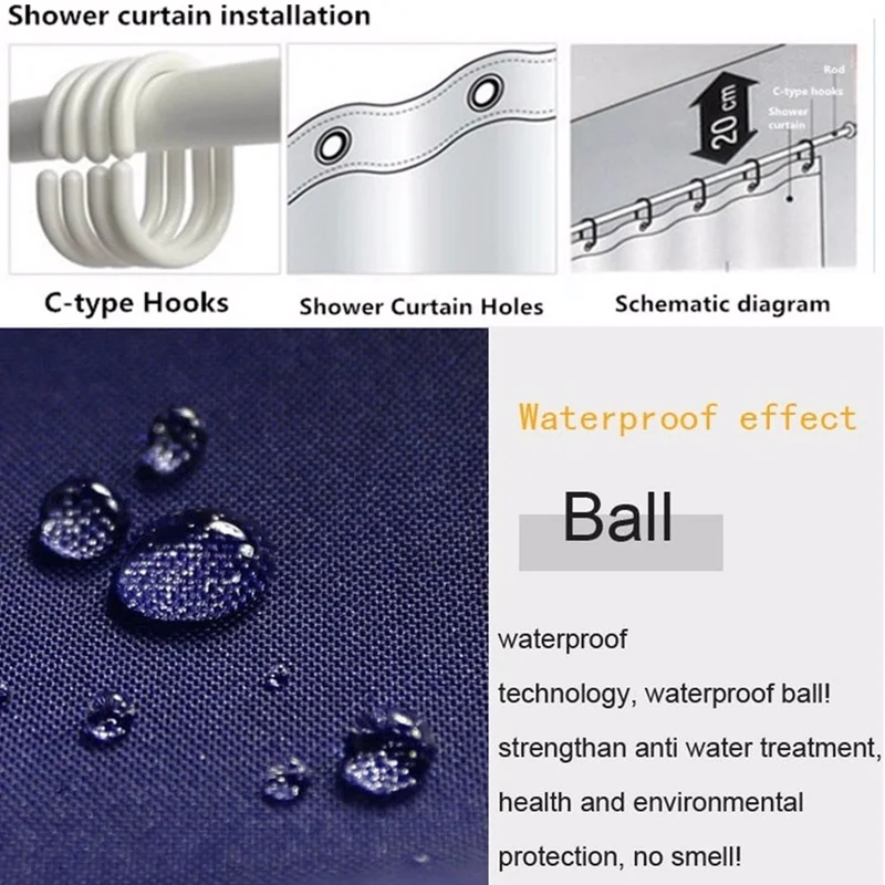 

3D Betty Boop Anime Graphic Printing Waterproof Shower Curtain Shopping Girls Bathroom Curtains With 12 Hooks Bathroom Decor