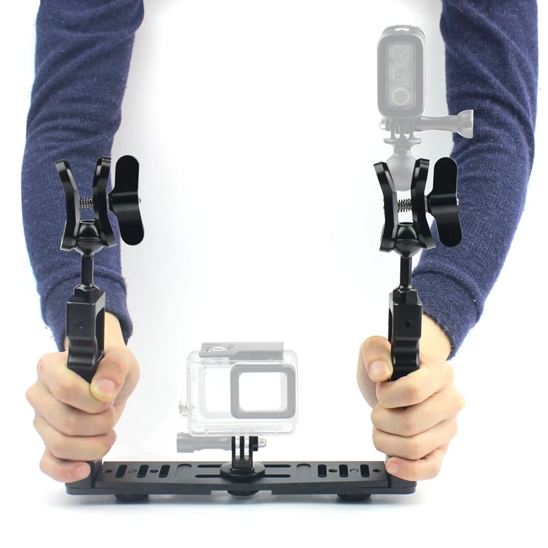 Cnc Scuba Diving Underwater Light Arm System Three-Clip Tray Bracket Handle Grip Stabilizer Video Gopro Digital Slr Camera | Электроника