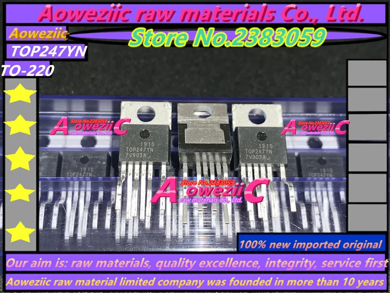 

Aoweziic 2019+ 100% new imported original TOP247YN TOP247 TO-220-6 LCD power management chip
