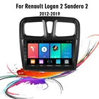 Автомобильный мультимедийный плеер easteregg, 10 дюймов, 2 Din, стерео, Wi-Fi, GPS-навигация для Renault Logan, Sandero 2014-2019