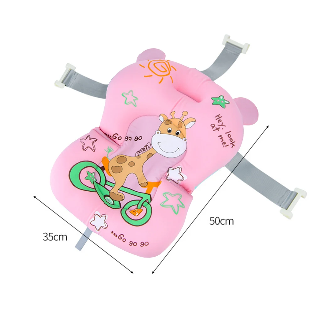 

Baby Shower Cushion Bath Pad Tub Net Mat Bed Non-Slip Floating Safety Seat for Baby Kids Bathing Pad