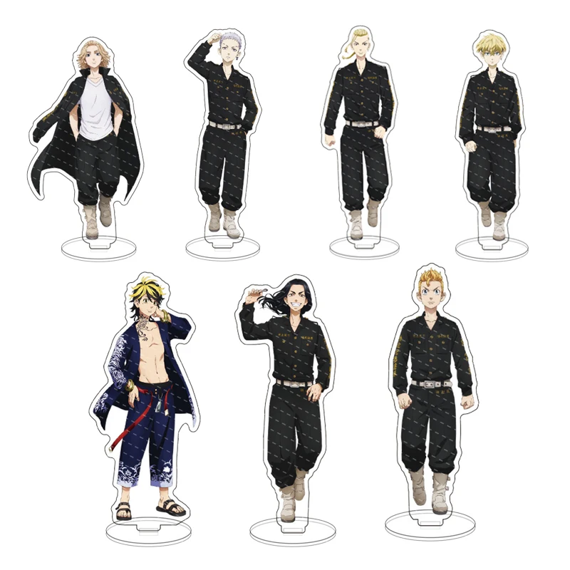

Anime Tokyo Revengers Figure Cosplay Acrylic Stands Manjiro Ken Takemichi Hinata Atsushi Model Plate Fans Gift Collection Props