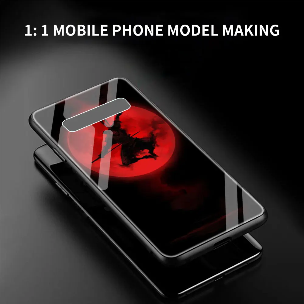 Японский чехол для телефона из закаленного стекла Samurai для Samsung Galaxy S21 S20 FE S10 Note 10 20 Ultra 5G 9 S9 Plus S10e Cover Capa