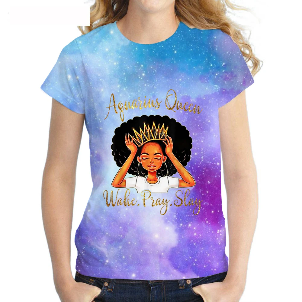 

Fashion Women Clothes Short Sleeve 3d T Shirt Queen Are Born In March T-shirt Summer Girl Novelty Tops Tees Shirt Goth TShirts