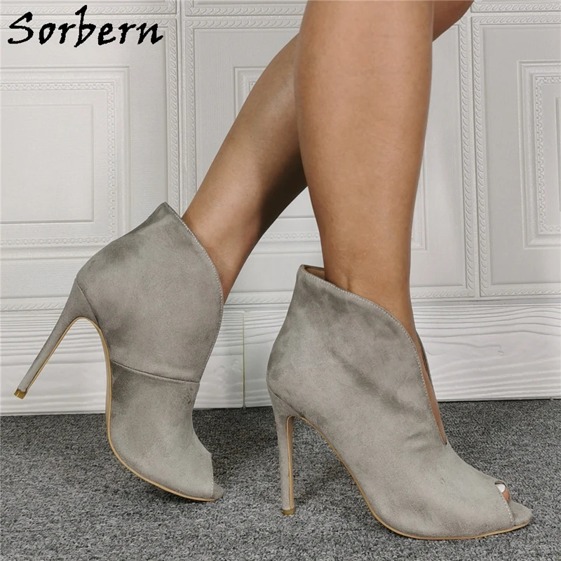 Женские туфли лодочки на высоком каблуке с открытым носком|Женские туфли| |