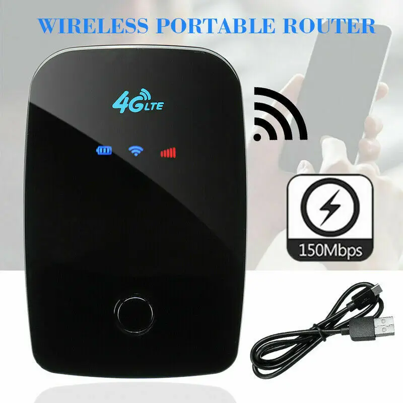 

MF906 Car Wifi Router Pocket WiFi 4G CAT4 Mobile LTE MIFI Router Home Mobile Portable WiFi Hotspot With Sim Card Slot For Travel