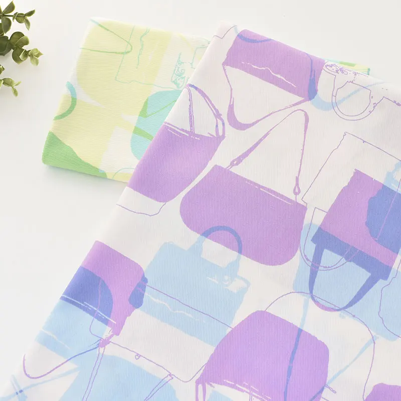 

110x50cm/pcs Cotton fabric cartoon hand-painted bag fabric dress skirt children's shirt hand DIY