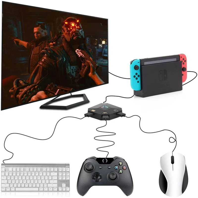

Игровое оборудование, игровой компонент для переключателя клавиатуры и мыши, конвертер для PS4/PS3/XBOX ONE/360, хост-серий