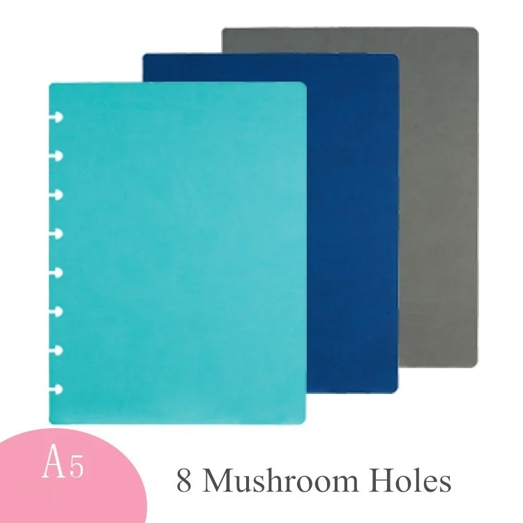 A5 Обложки для ноутбуков с 8 отверстиями грибов ежедневного ежедневника DIY