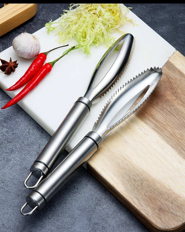 EIMAI нержавеющая рыбья кожа щетка соскабливание рыболовная чешуя терки быстрое