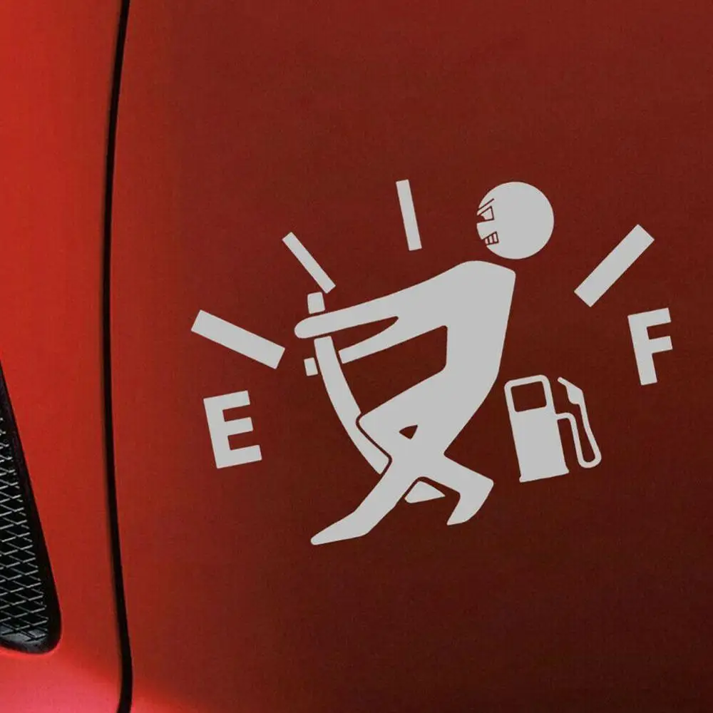 1 шт. забавная Автомобильная наклейка Натяжной топливный бак указатель полностью