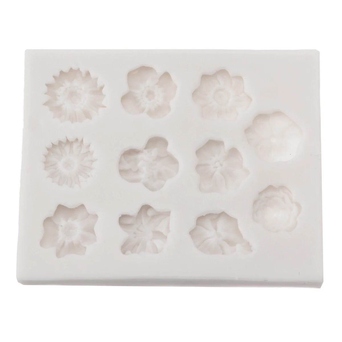 Силиконовая Цветочная помадная форма с 11 отверстиями цветочная сделай сам для