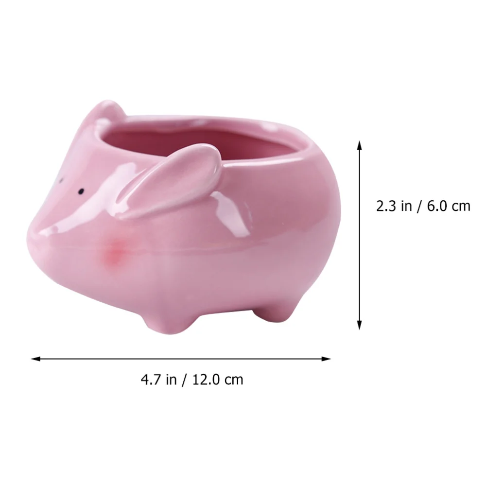 

4Pcs Adorable Rabbit Shape Flower Pots Ceramic Succulents Pots Home Decors