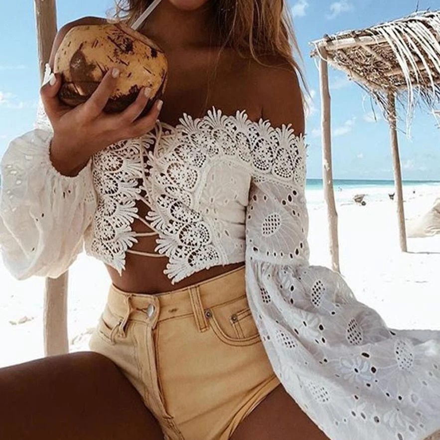 Yesexy 2021 женский сексуальный кружевной бюстгальтер с рукавами на шнуровке Топы VR0056