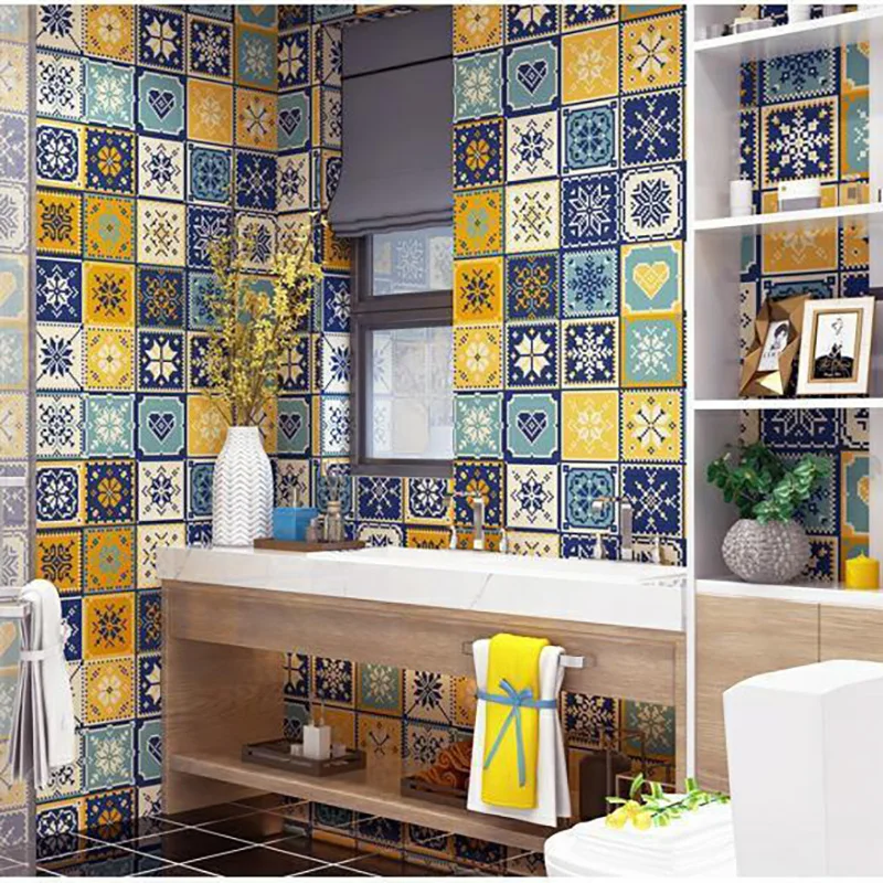 

Waterproof Kitchen Wall Stickers Bathroom Tables Decals Self-adhesive Foil Oilproof Classic Marble Wallpaper Countertop Home