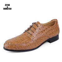 men leather shoes man business dress classic style flats brown black lace up warm buty shoe for couple oxford shoes size 354950