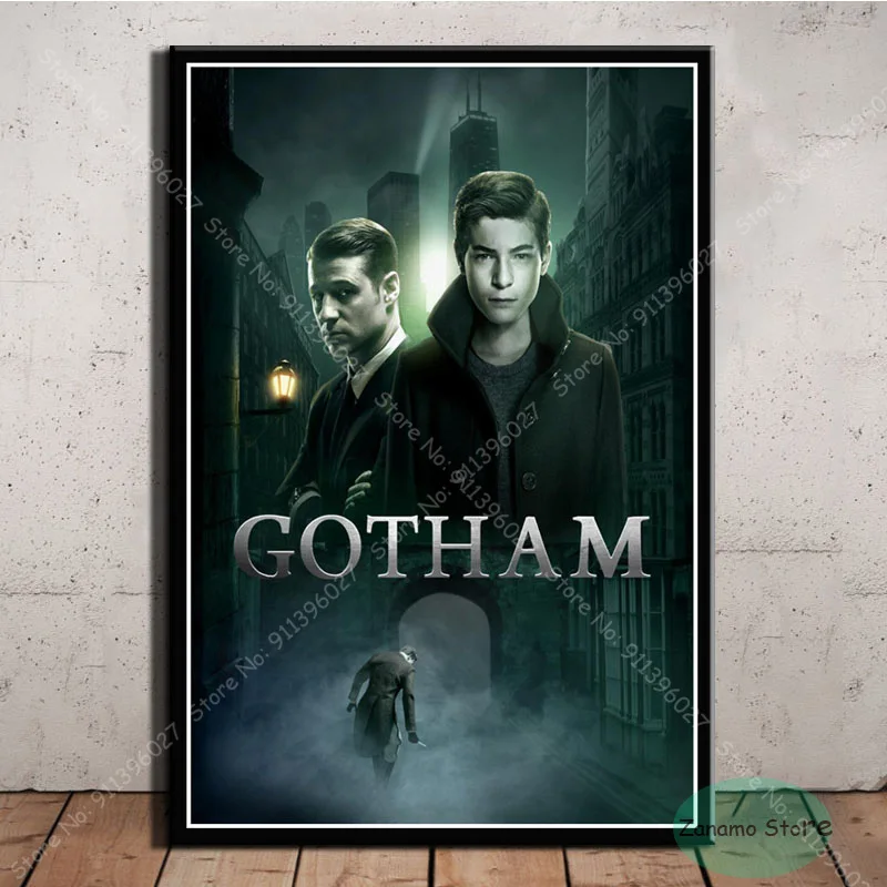 Подарочная картина ZT022 из сериала Готэм 3 сезона Постер маслом искусство на стену