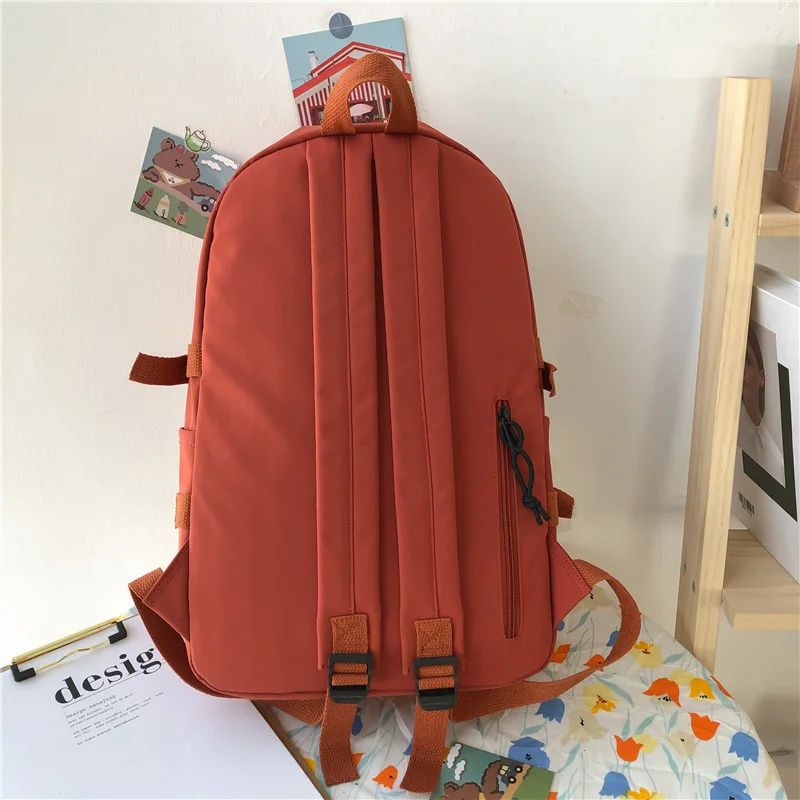

EnoPella Women Waterproof Backpack Students Female College School Bag Cute Kawaii Fashion BookBag Nylon For Teenager Mochila