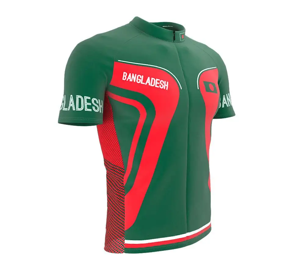 Бангладеш на молнии во всю длину велосипед короткий рукав Велоспорт Джерси для