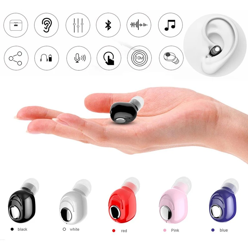 Мини беспроводные Bluetooth наушники V5.0 стерео наушники-вкладыши с микрофоном спортивные наушники для бега наушники для samsung huawei Xiaomi