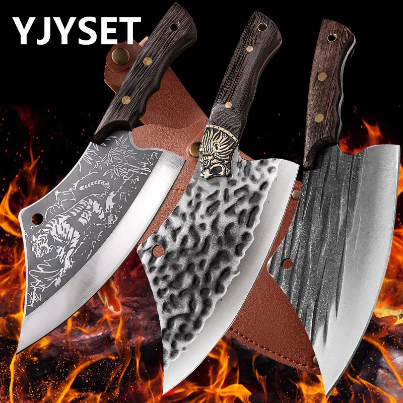 

Butcher Kitchen Knife Stainless Steel Chopping Knife Household Hammer Pattern Chopping Cutting Chicken Duck Slaughter Fish Knife