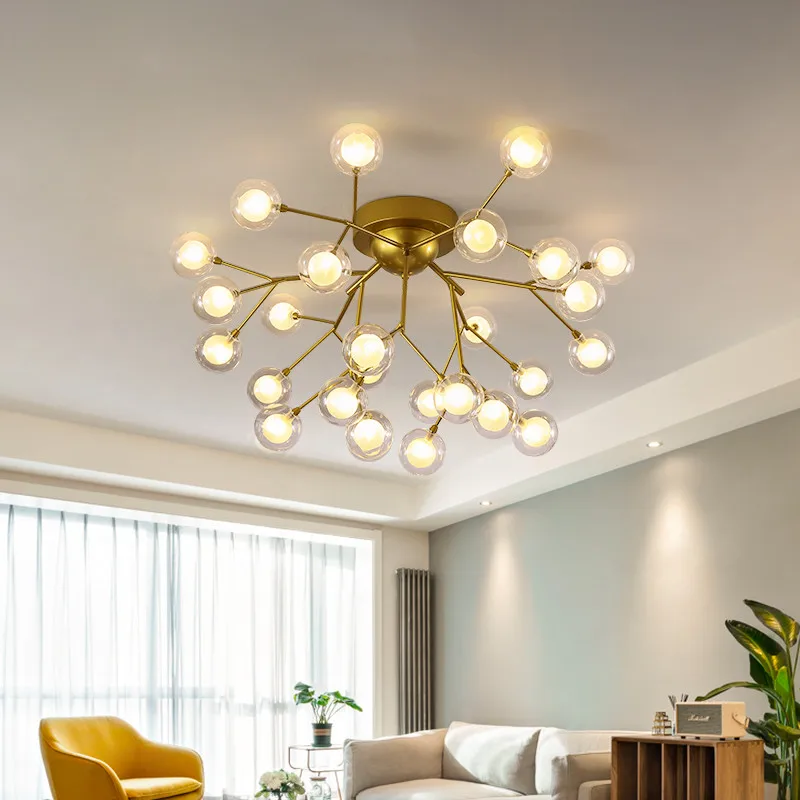 Современная металлическая светодиодная люстра подвесной светильник со