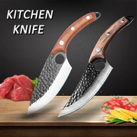 5 5 inch meat cleaver hand forged boning knife serbian chef knife stainless steel kitchen knife butcher fish knife