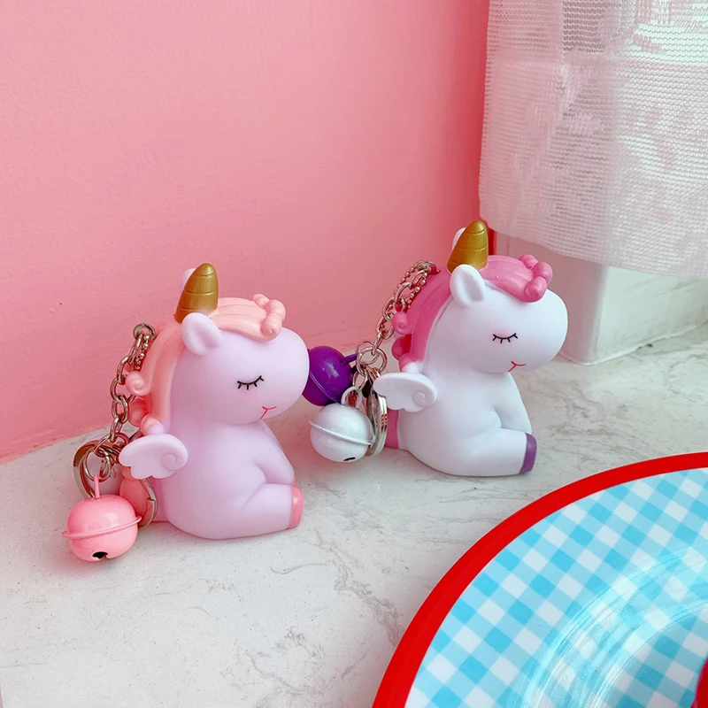 Ins Dream прекрасный пони мягкая резиновая кукла Ключ Пряжка озвученная девушка