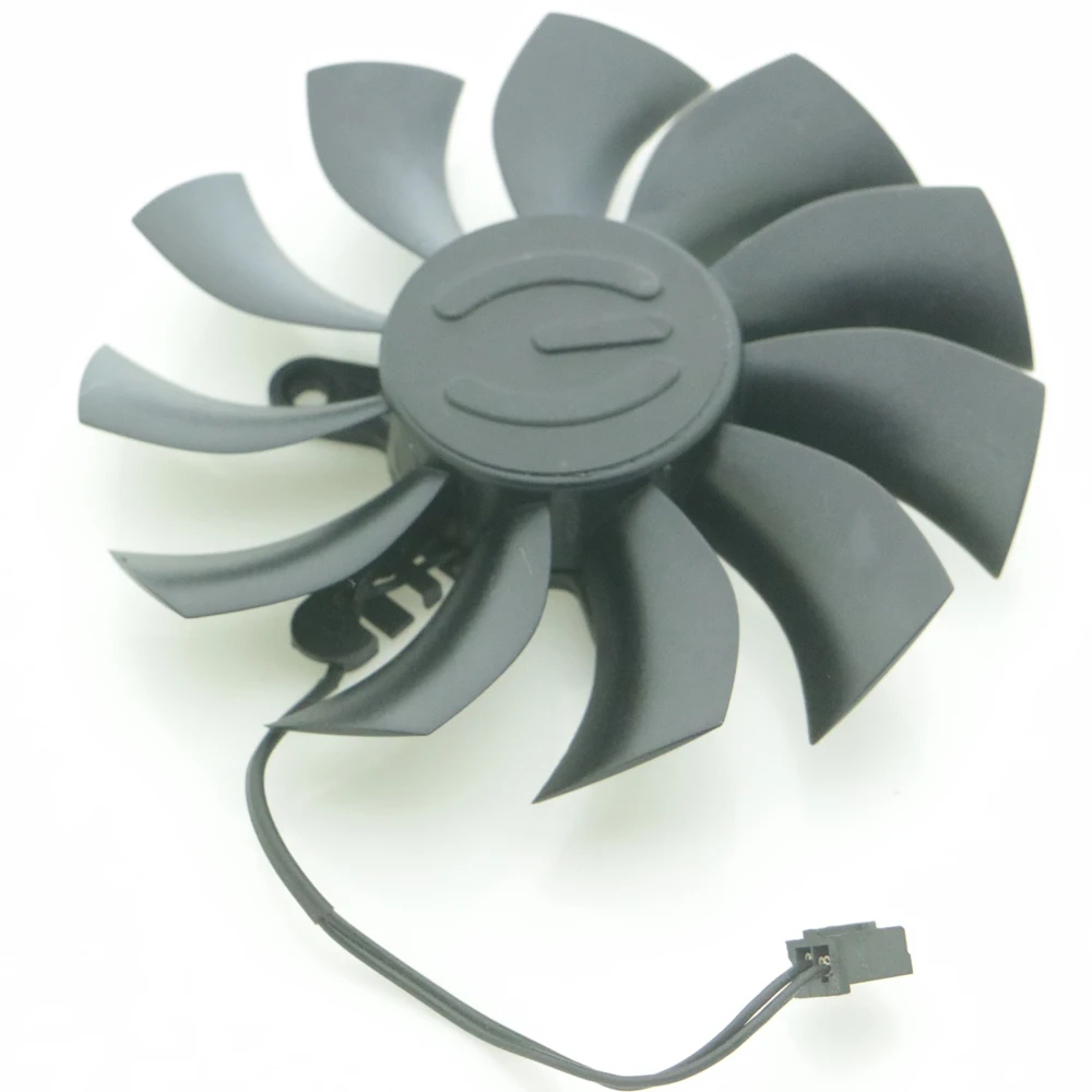 Бесплатная доставка PLA09215S12L 12В 0.20A 86 мм 2Pin для EVGA GTX1050 Графическая карта VGA