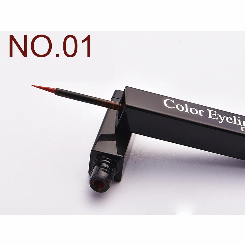 eyeliner-red ICYCHEER цветная Водостойкая тушь для ресниц быстросохнущая завивка ресниц с эффектом нарощенных ресниц Синий Коричневый Красный Фиолетовый Черный Тушь для ресниц - Цвет: eyeliner-red
