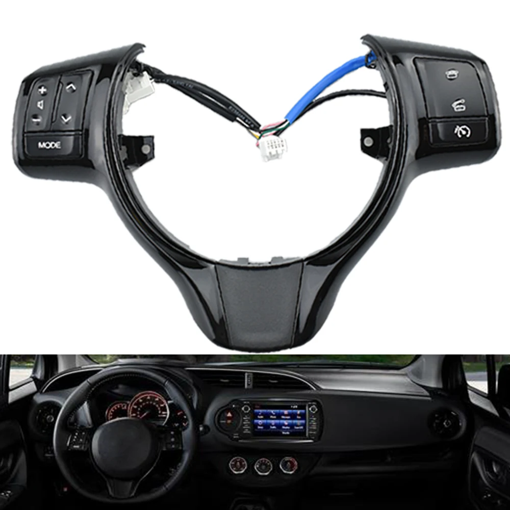 

Recommend High Quality Steering Wheel Switches Buttons Fit For Toyota Vitz / Yaris 2012 2013 2014 2015 2016 2017