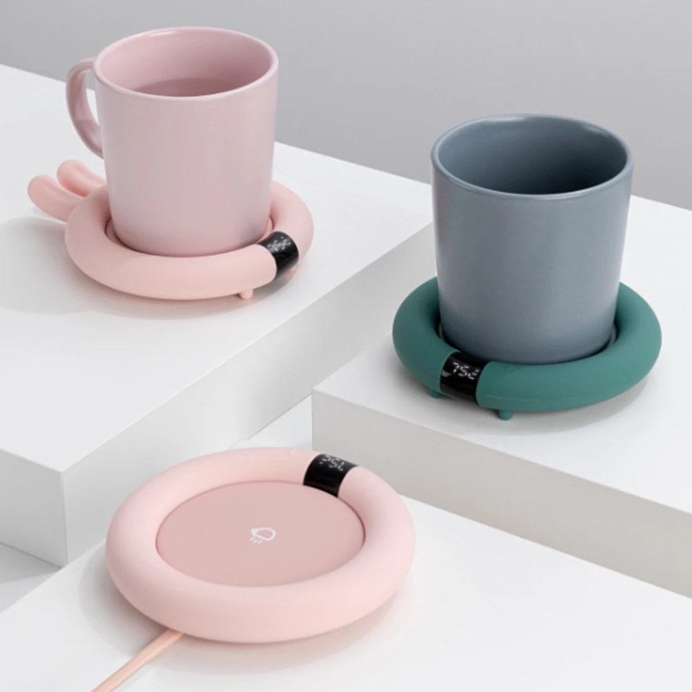 

Cup Warmer USB Mug Heater Tea Makers Heating Coaster 5 Gear Warmer Pad for Coffee Milk Tea Thermostat Electric Hot Plate 5V